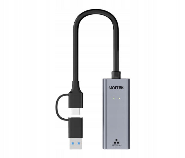 Unitek USB-C/A to RJ45 10/100/1000 Mbps adapter