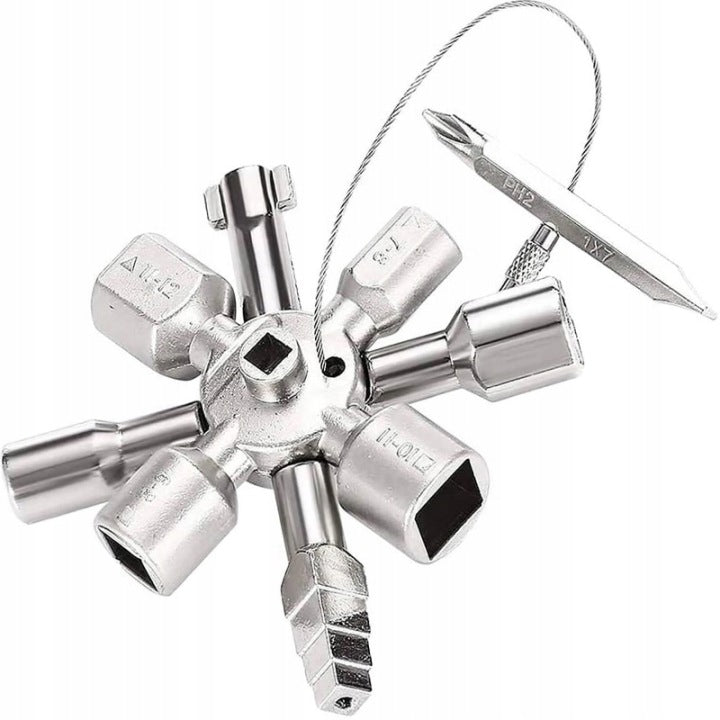 Universal Wrench for Electric Gas Control Cabinets 10in1