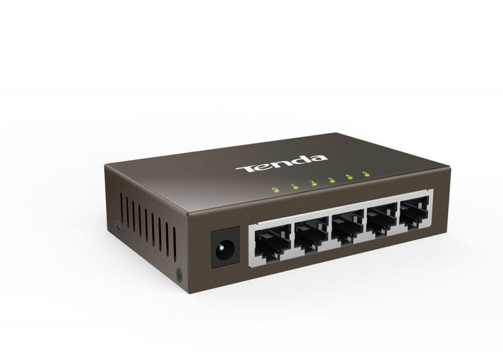 Unmanaged switch Tenda TEG1005D black