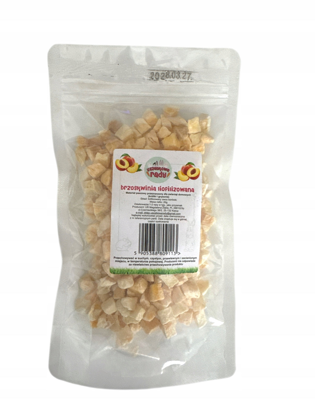 Uszatkowe Rady Freeze-dried peach 20g