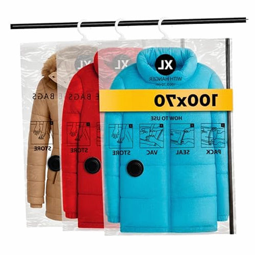 VACUUM BAGS FOR CLOTHES COMPRESSION FOR JACKETS 3 PCS FOR HOME GIFT