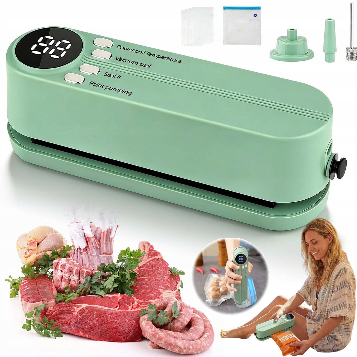 VACUUM WELDING MACHINE AUTOMATIC KITCHEN SET LED INDICATOR + 5 BAGS