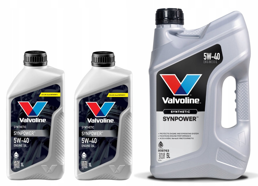 VALVOLINE SynPower 5W40 7L (5L + 1 + 1L ) API SN/CF ACEA A3/B4