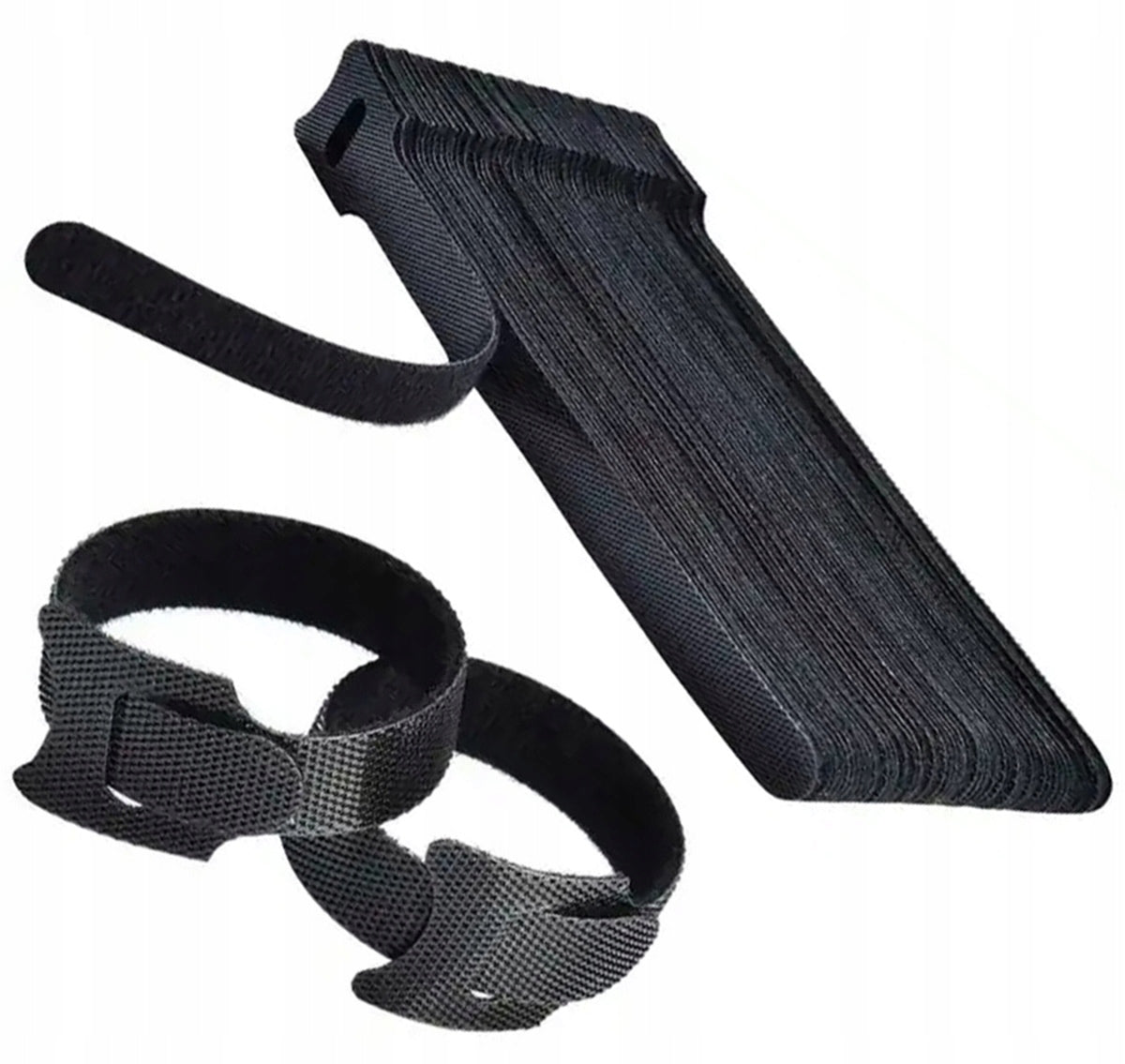 VELCRO BAND FOR FASTENING WIRE CABLES REUSABLE 50 PIECES 15 cm
