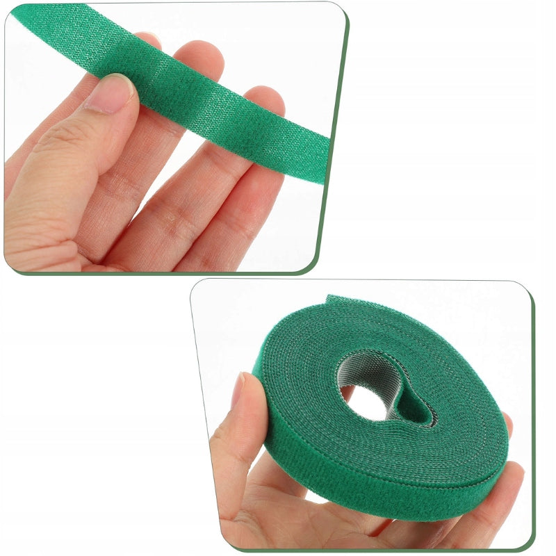 VELCRO TAPE FOR FIXING PLANT BINDING REUSABLE GREEN 12,5mm 5m Packaging status original