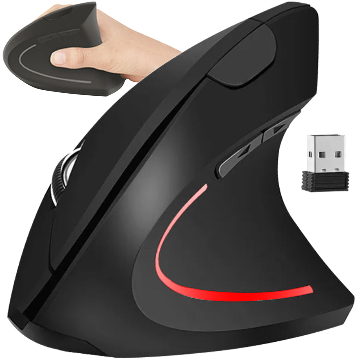 VERTICAL MOUSE VERTICAL OPTICAL SENSOR WIRELESS MOUSE 1200 dpi