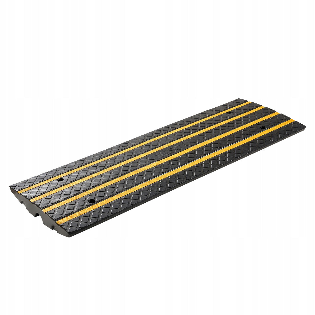VEVOR Threshold Ramp 122CM Curb Ramp With Yellow Reflective Straps