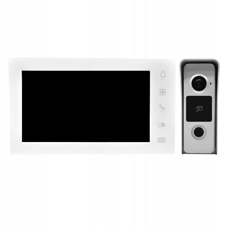 VIDEO INTERCOM WHITE DVS 2 wire WIRED 7" RFID IP65 GATE Packaging status original
