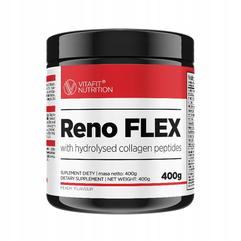 VITAFIT RENO FLEX 400G FOR JOINTS BONES COLLAGEN MSM GLUCOSAMINE PROLINE Peach