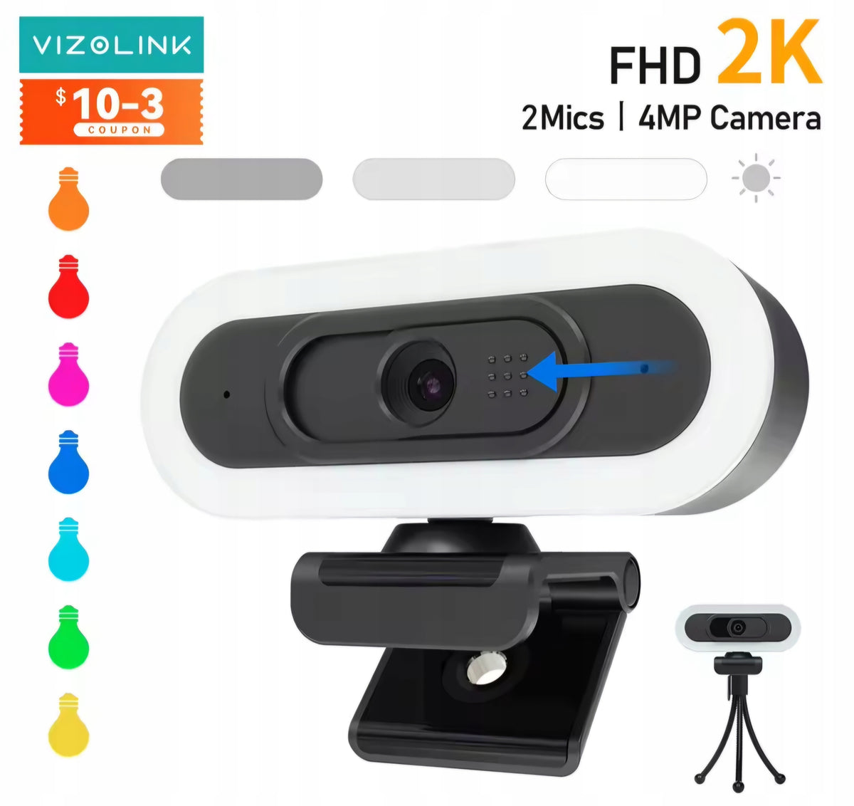 VIZOLINK W4LS Full HD Webcam