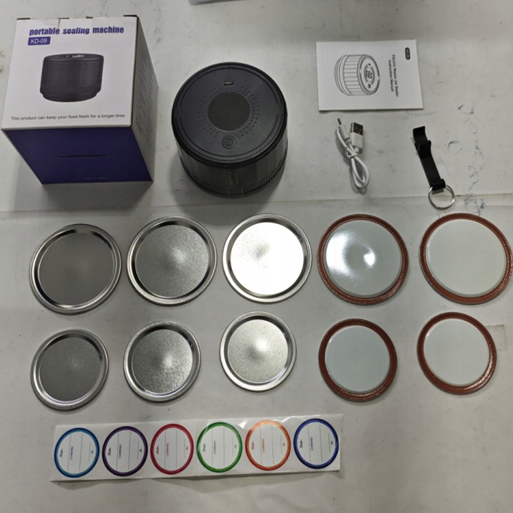 Vacuum Sealing Kit for Vacation Jars Automatic Portable Packaging status original