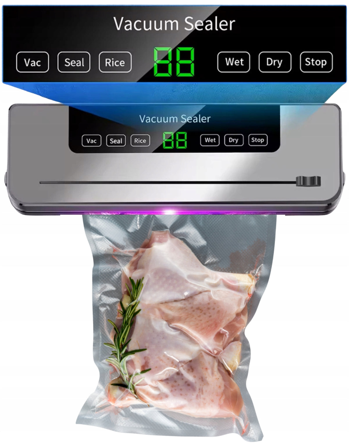 Vacuum Welding Machine Food Packing Machine FOIL WELDING MACHINE + 30 BAGS Manufacturer code 5906893915979