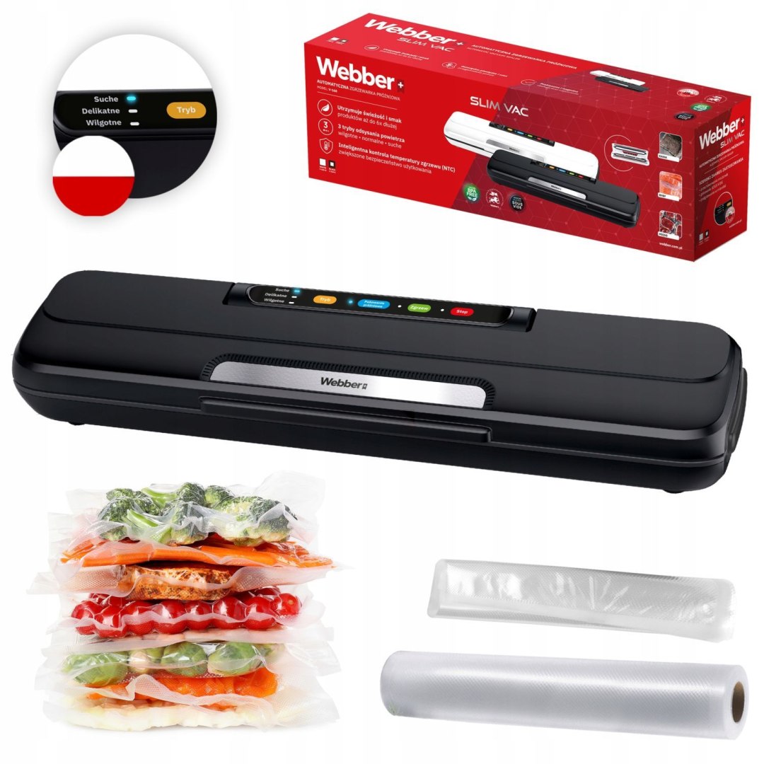 Vacuum Welding Machine For Food Packaging 110W Akcesoria Black Packing Machine Packaging status original