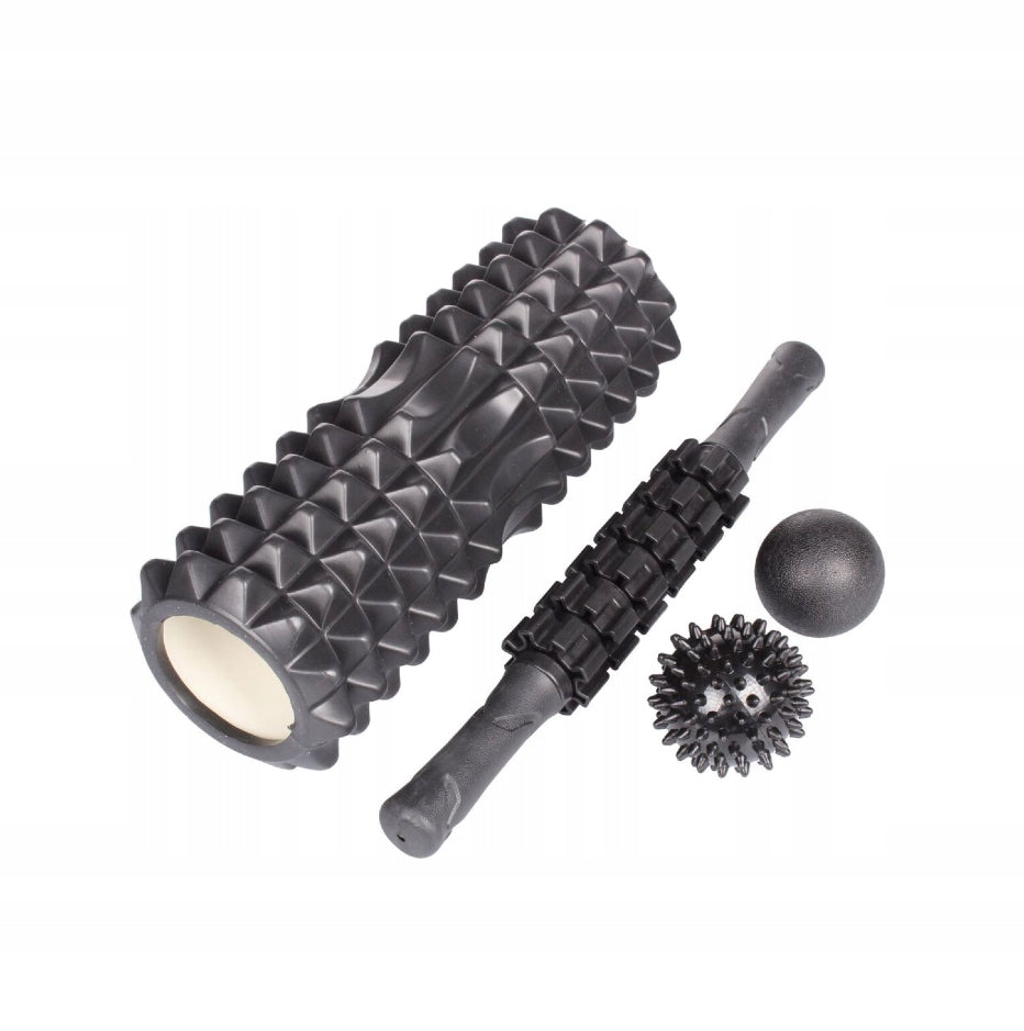 Válec Yoga Roller Set IV (Barva: Černá)