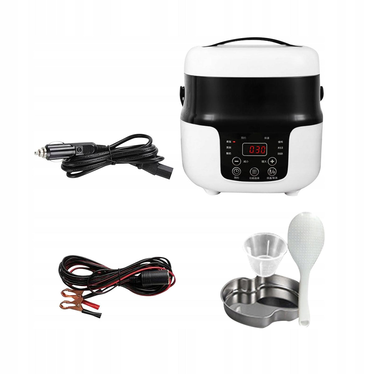Vehicle 2L Mini Travel Rice Cooker 24V 220V Professional Lightweight for