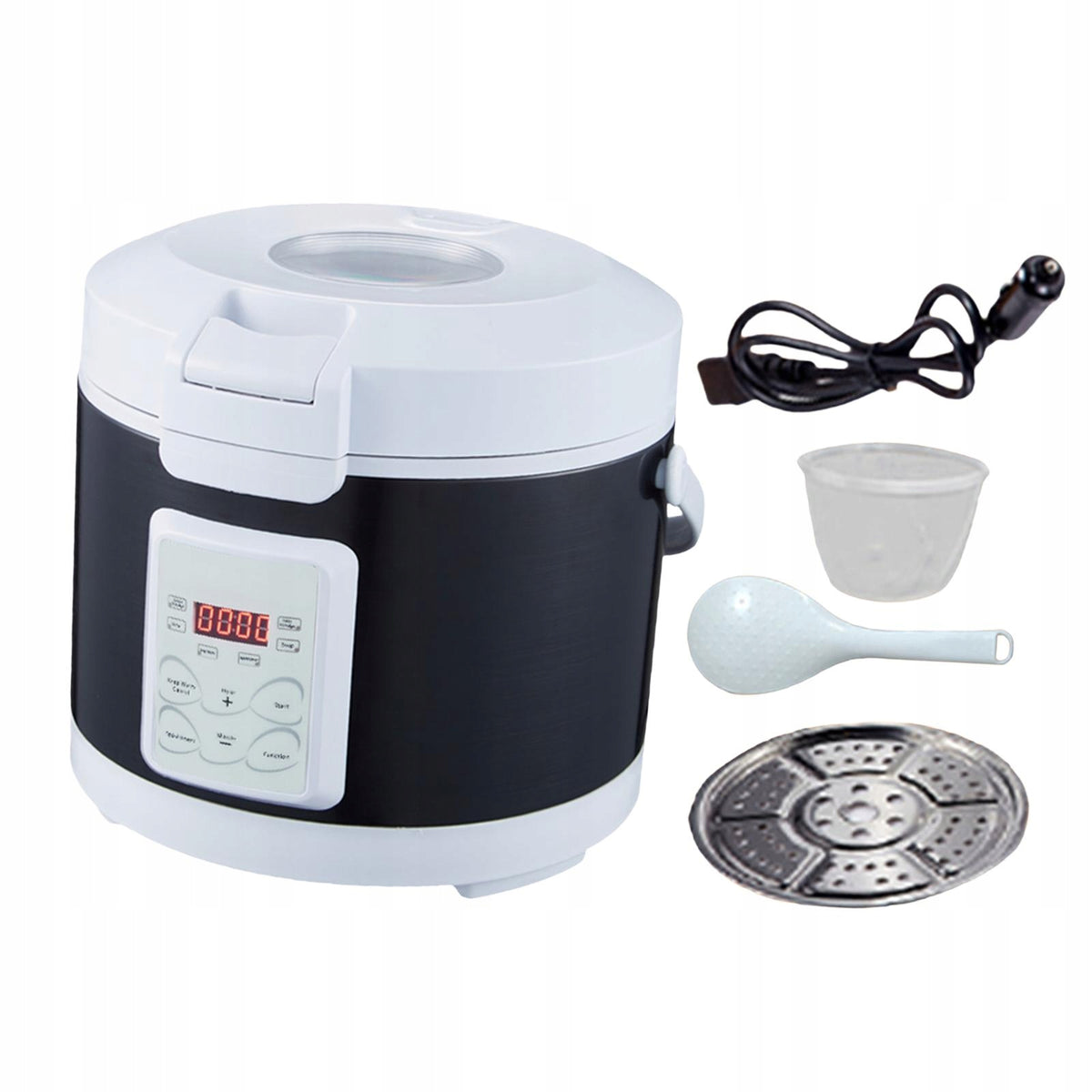 Vehicle 3L Travel Rice Cooker 12V 24V Lightweight for Keeping Warm Style B