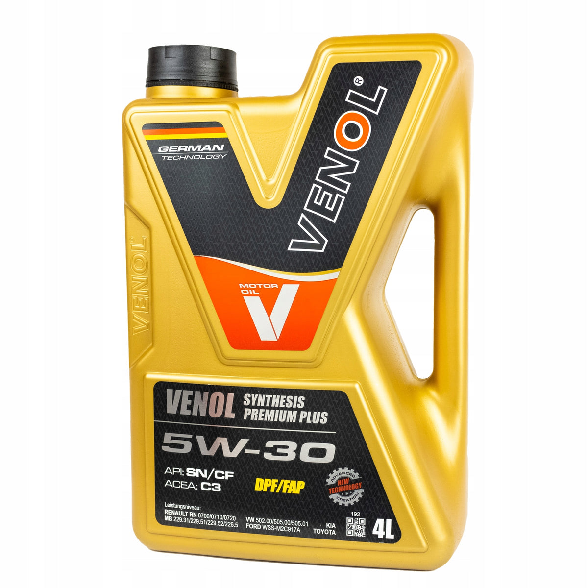 Venol Synthesis Premium Plus C3 4L 5W-30