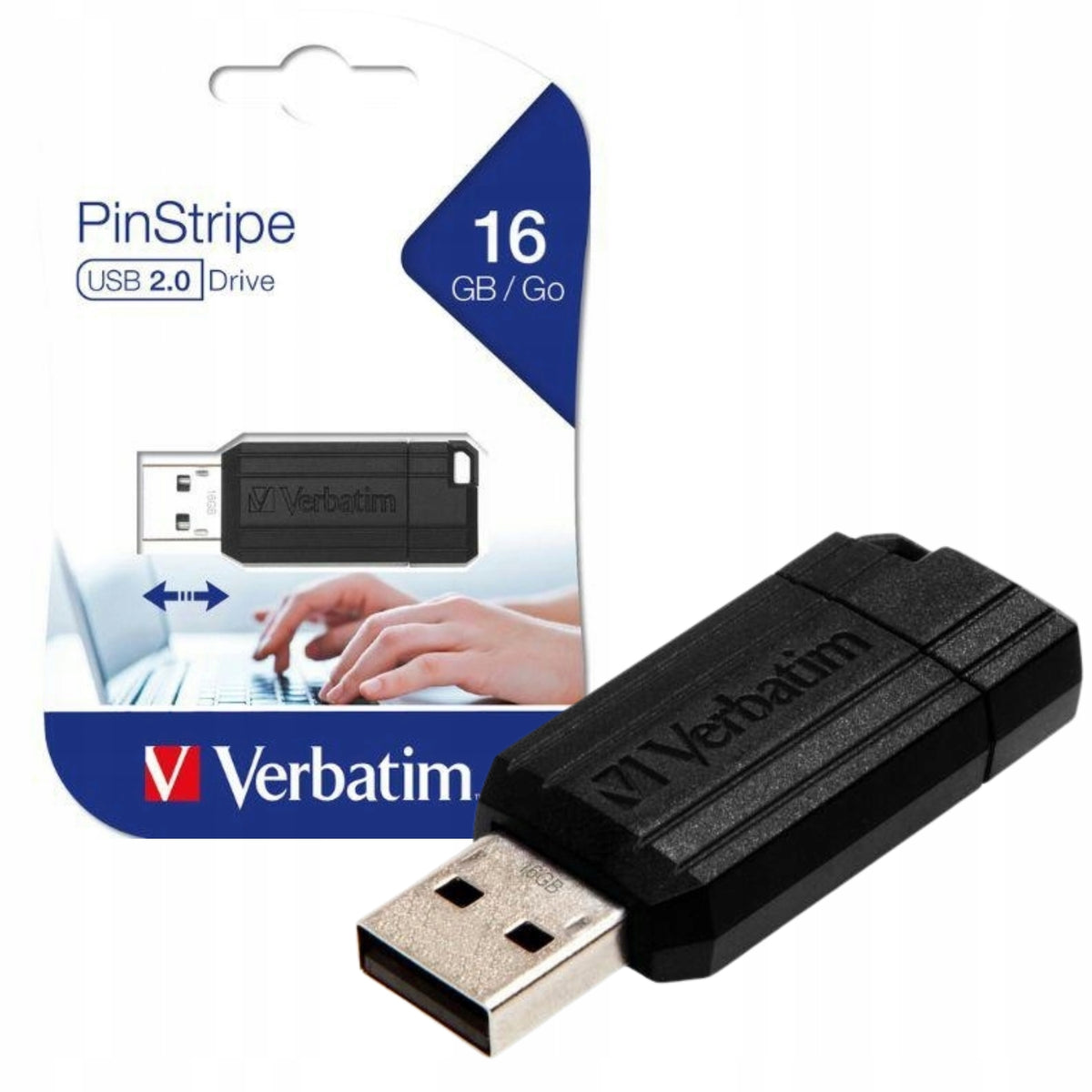 Verbatim 16GB USB 2.0 Retractable Portable Memory Black