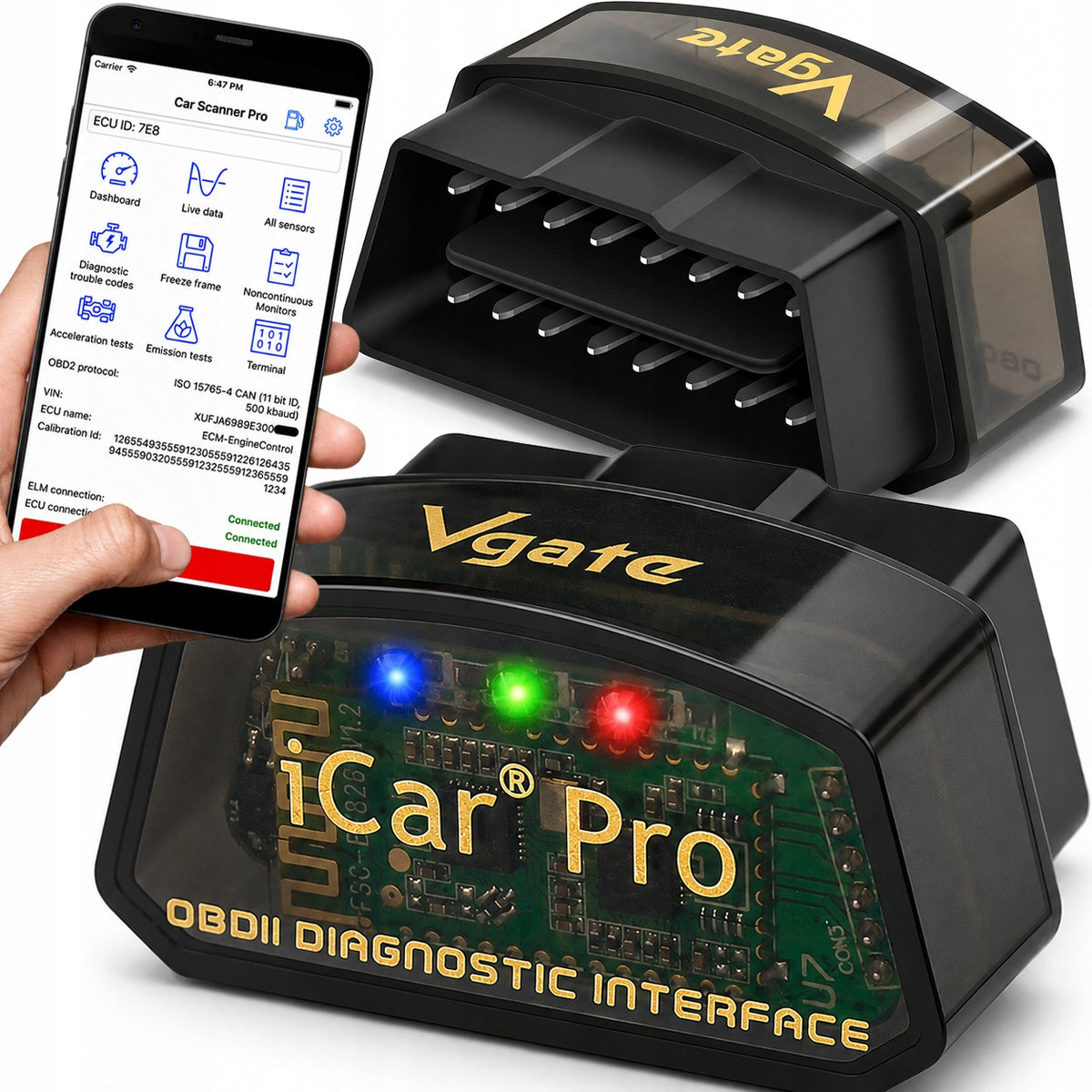 Vgate iCar Pro ELM327 Bluetooth 4.0 OBD2 Diagnostics Auto iOS Android