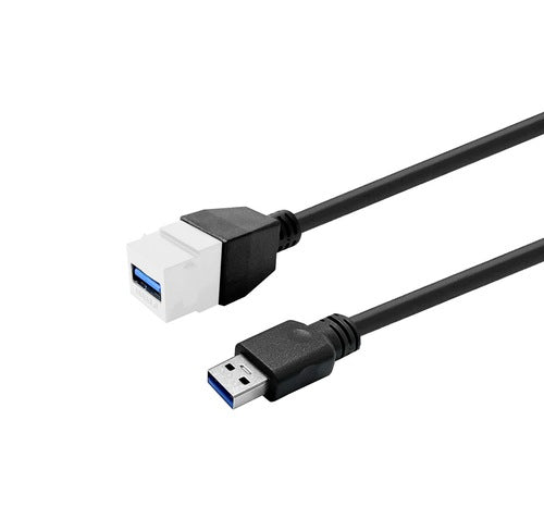 Vivolink PROKEYUSB3AFM3W White Keystone USB 3.0
