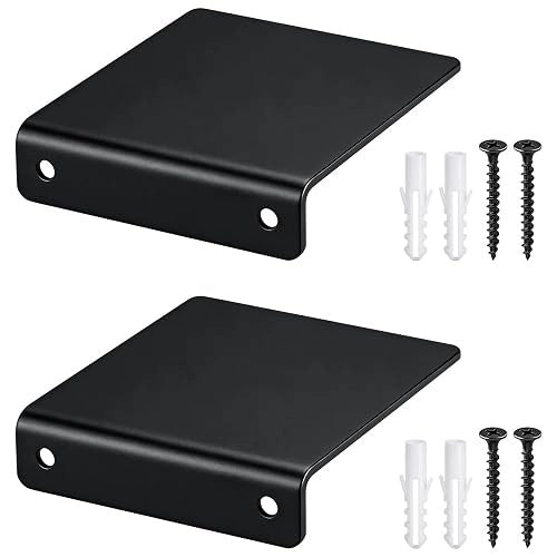 WALL RACK MINI BLACK METAL DECORATIVE SET OF 2 PCS FOR HOME