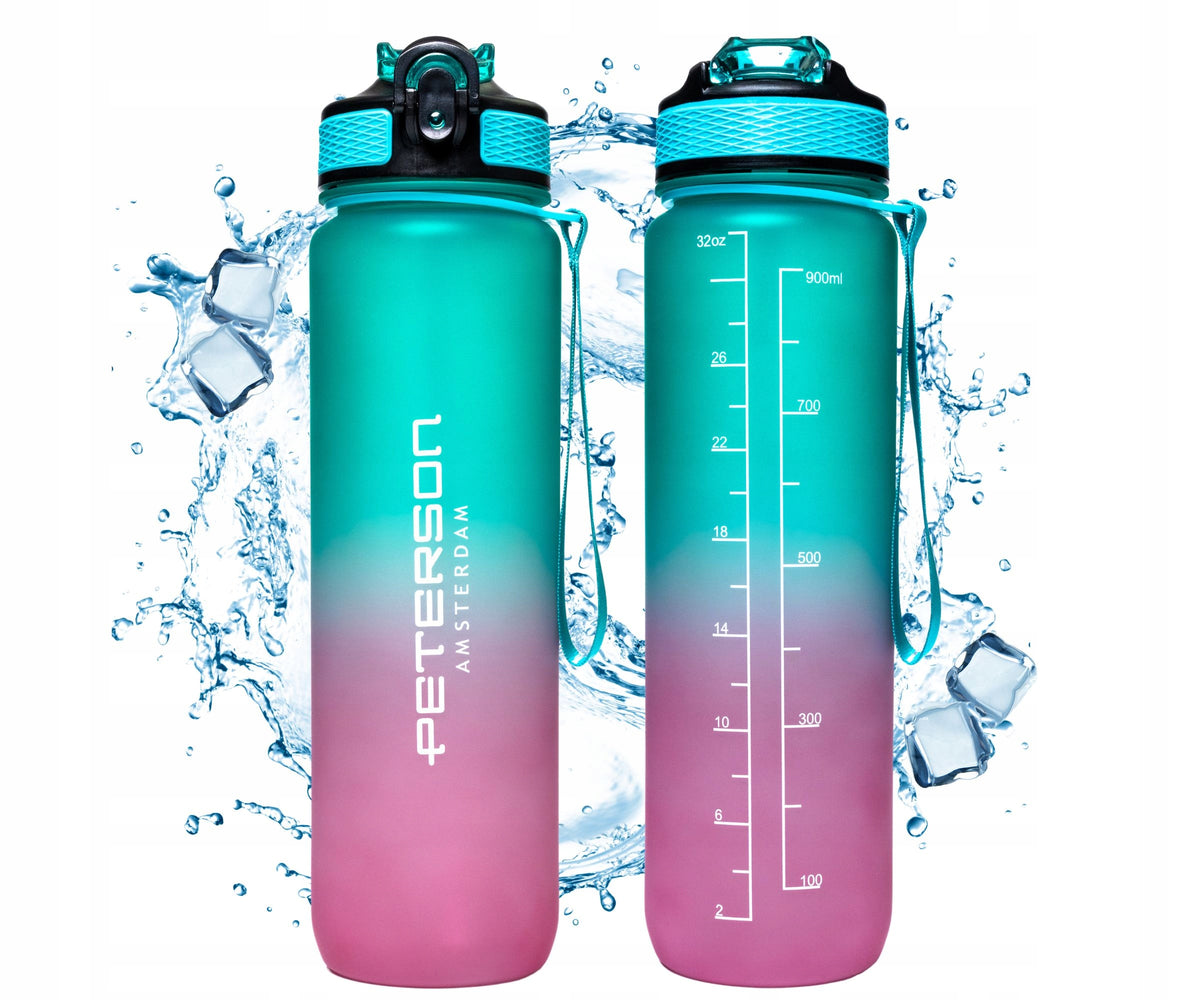 WATER BOTTLE 1L TRITAN WITHOUT BPA SEALED WITH STRAW MOUTHPIECE SPORT