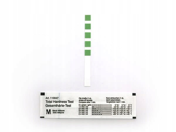 WATER QUALITY TESTER Hardness Testing Strap Manufacturer code Test Twardości Wody 01