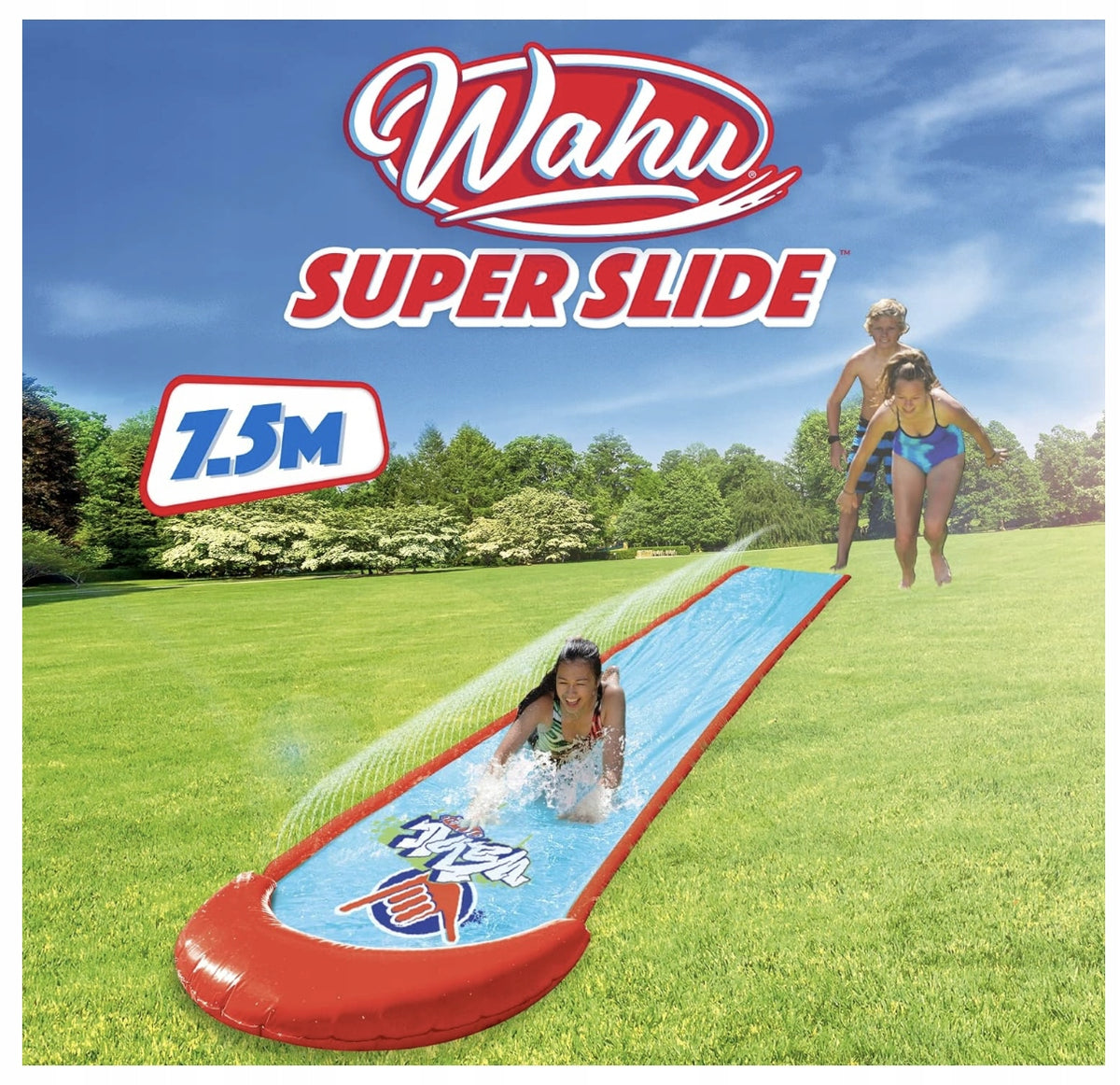 WATER SLIDE FOR CHILDREN MEGA LONG 7.5M WITH FINAL POOL Brand Goliath