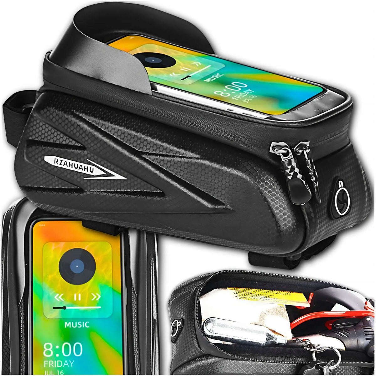 WATERPROOF BICYCLE POUCH PHONE CASE BAG FRAME HOLDER POUCH
