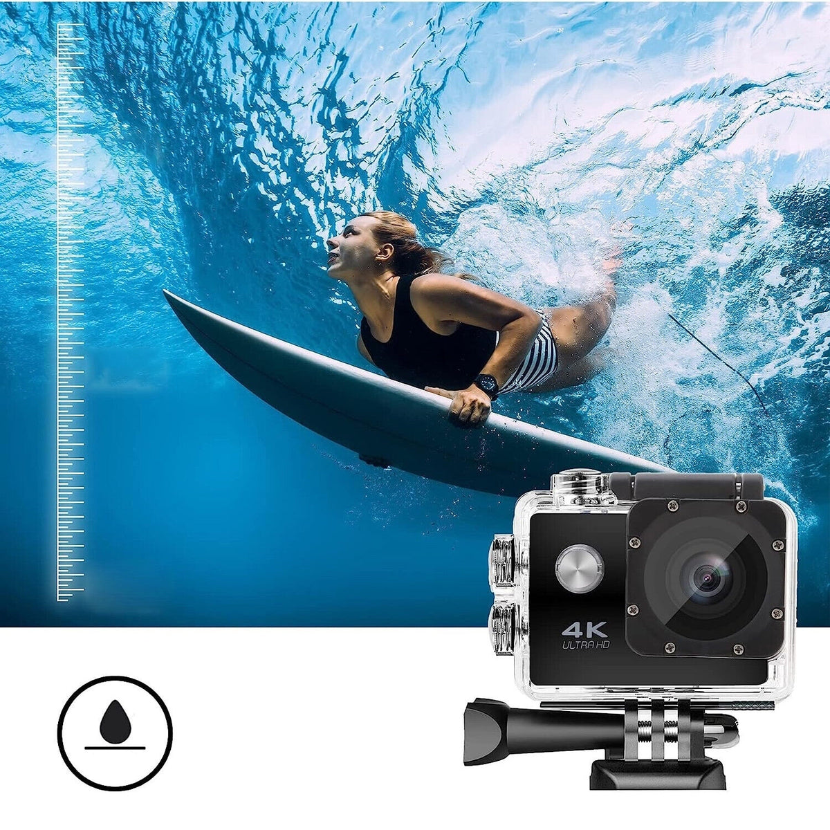 WATERPROOF CAMERA 4K HD WIFI SPORTS BRACES HEADBAND ACCESSORIES SET Brand no brand