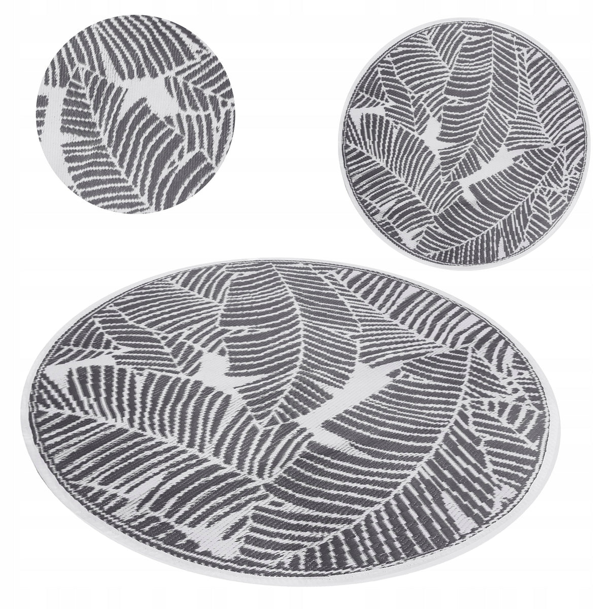 WATERPROOF TERRACE CARPET OUTDOOR MAT FOR BALCONY GARDEN ROUND 120 CM