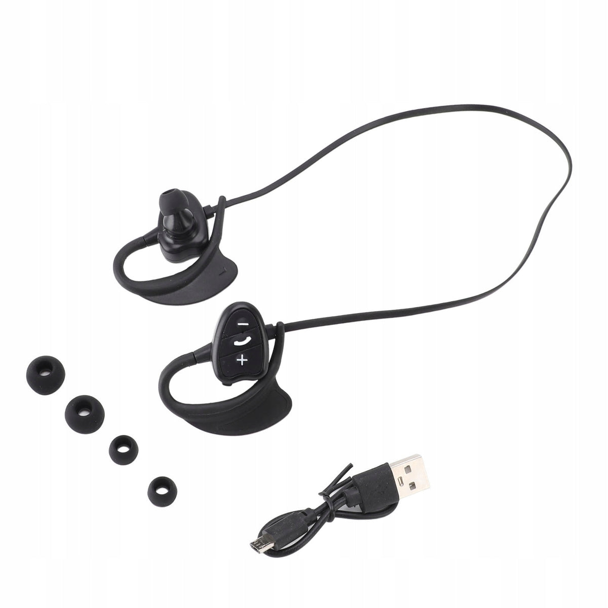 WATERPROOF WIRELESS HEADPHONES SWIMMING HEADPHONES BLACK