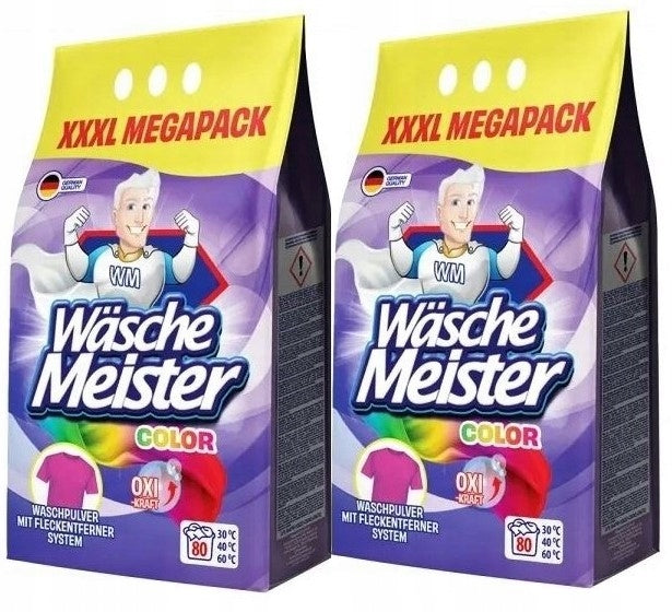 WAscheMeister Color German Washing Powder 2x 6kg SET