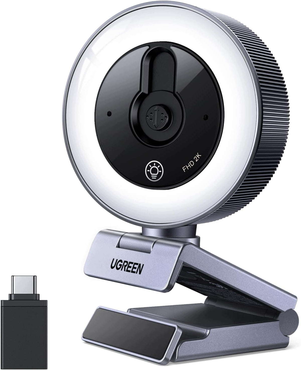 WEBCAM 2K RING LAMP 4 MODES AUTO FOCUS