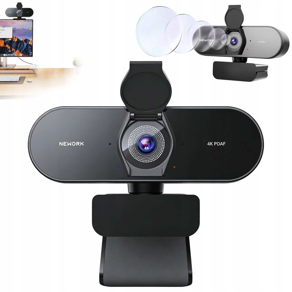 WEBCAM 4K TO PC USB AUTO FOCUS STREAMING CONFERENCES REMOTE WORK