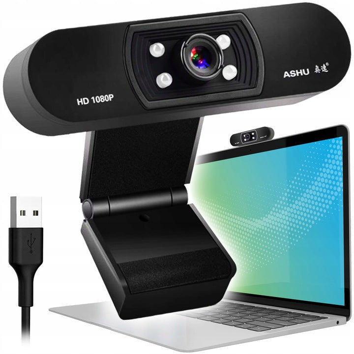 WEBCAM ASHU H800 FULL HD LED MICROPHONE