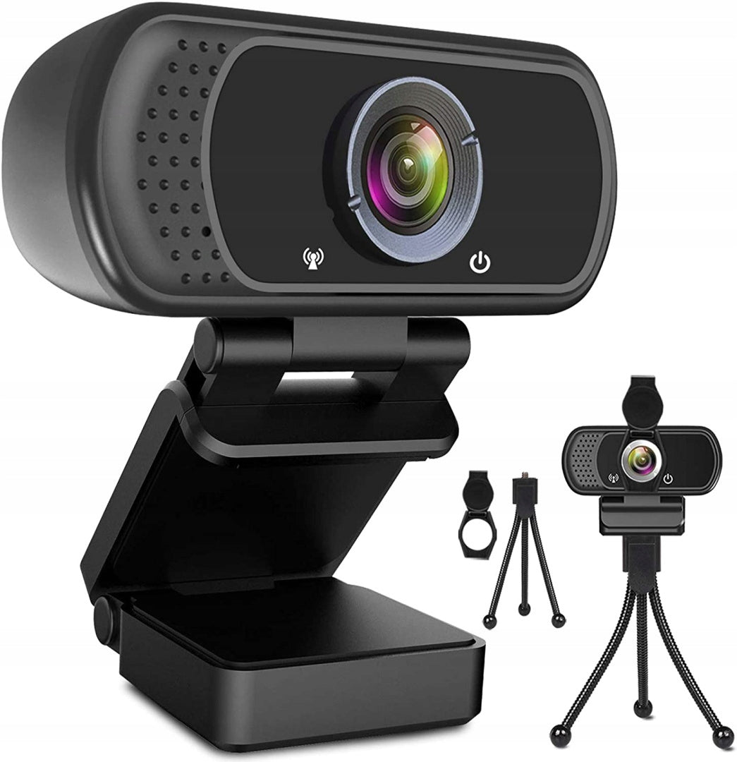 WEBCAM MICROPHONE 1080P USB 2.0 + TRIPOD