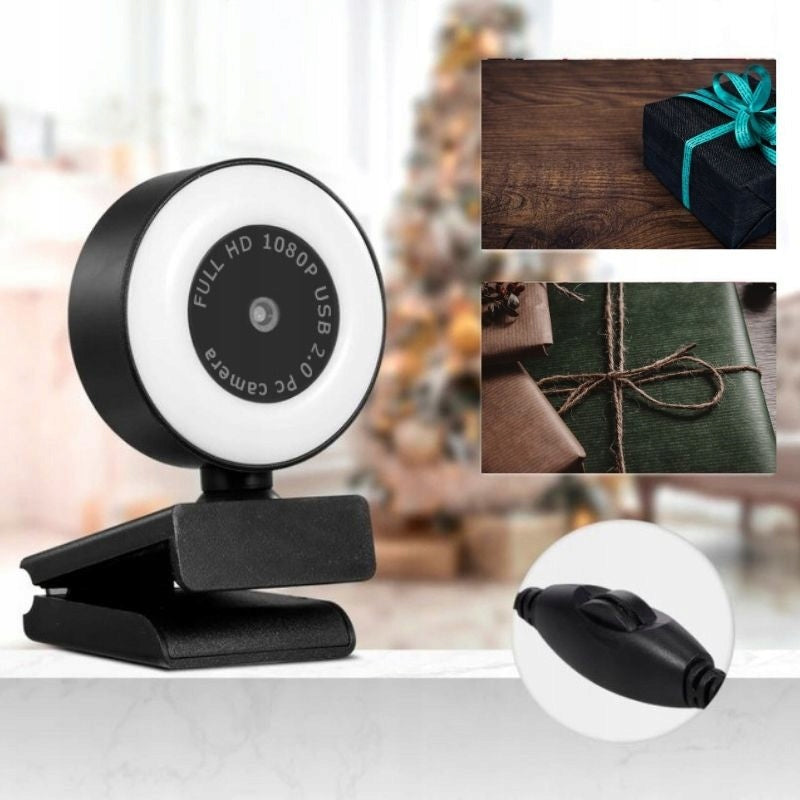 WEBCAM for video conferencing, remote work, tutoring + LED Packaging status original