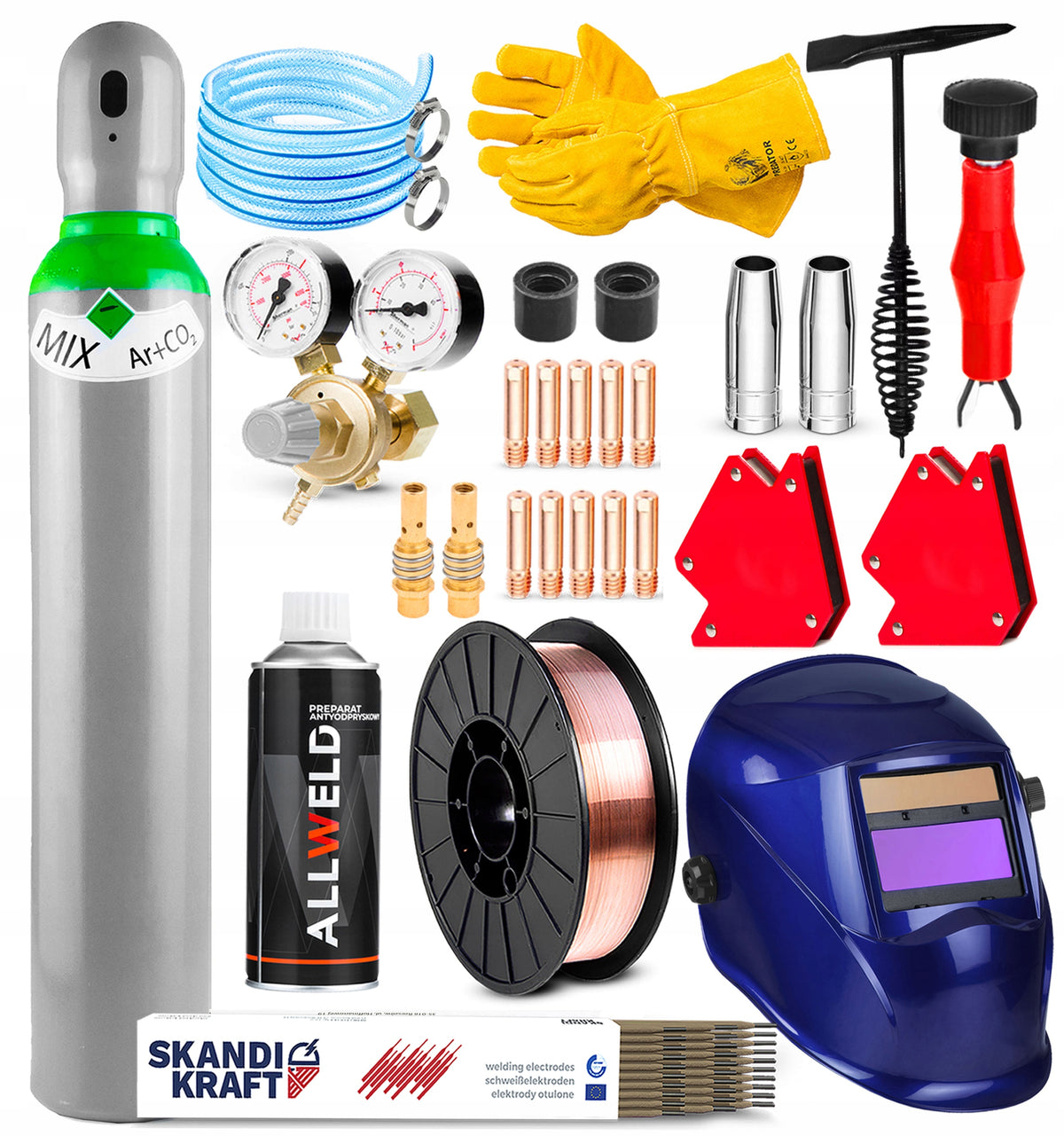 WELDING MACHINE SPARTUS EASYMIG 210P 230V 200A SYNERGY MMA TIG FLUX 2-ROLL Packaging status original