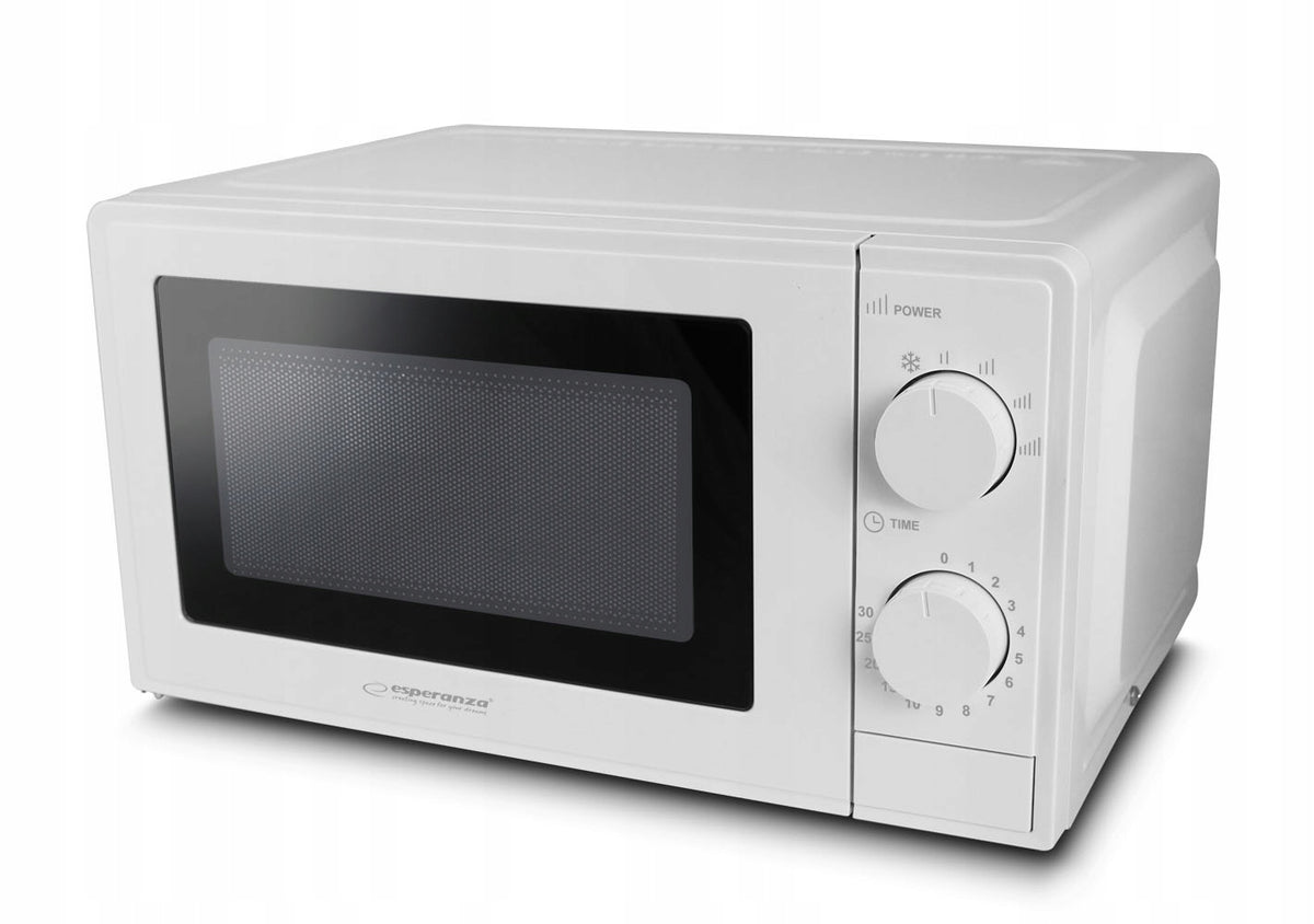 WHITE MICROWAVE FREESTANDING MICROWAVE 20L 1100W Packaging status original