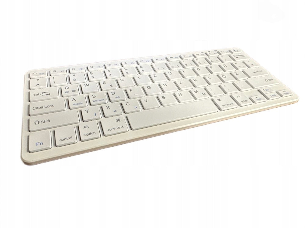 WHITE WIRELESS KEYBOARD FOR QWERTZ COMPUTER