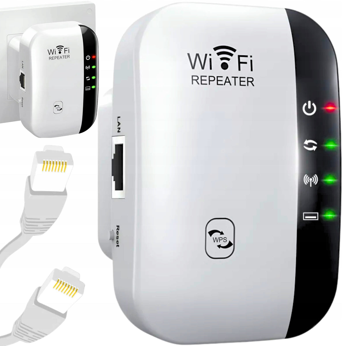 WI-FI SIGNAL AMPLIFIER POWERFUL REPEATER 300MB/S 2.4GHz 2 MODES WPS FUNCTION