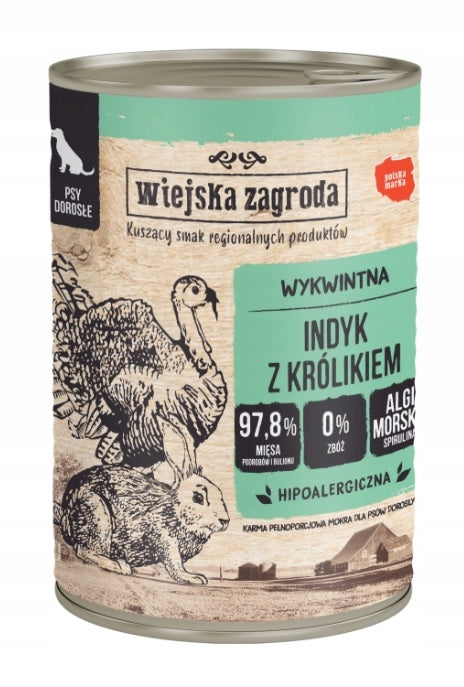 WIEJSKA ZAGRODA Turkey with Rabbit 400g