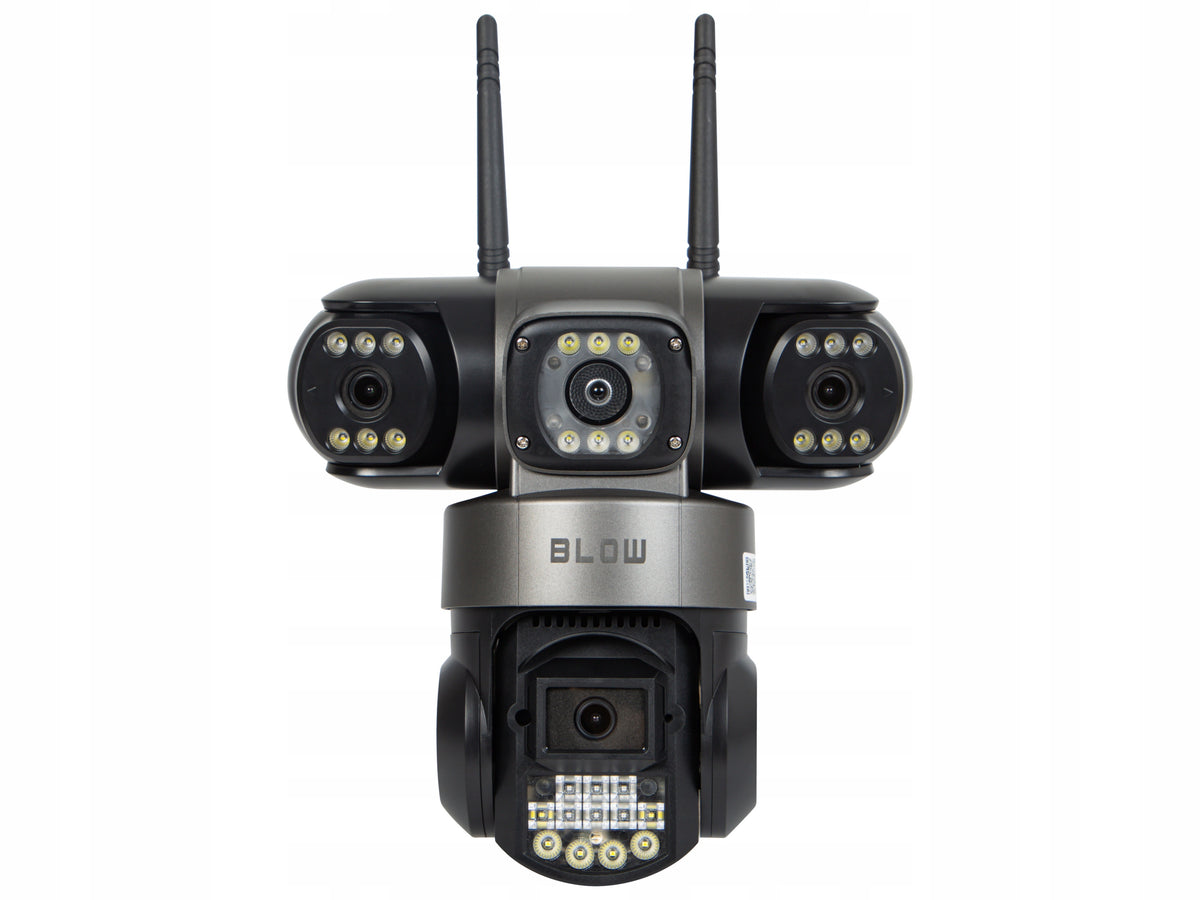 WIFI IP CAMERA 3 LENSES 6MP ROTATING OUTDOOR SMART DETECTION TRIPLE Packaging status original