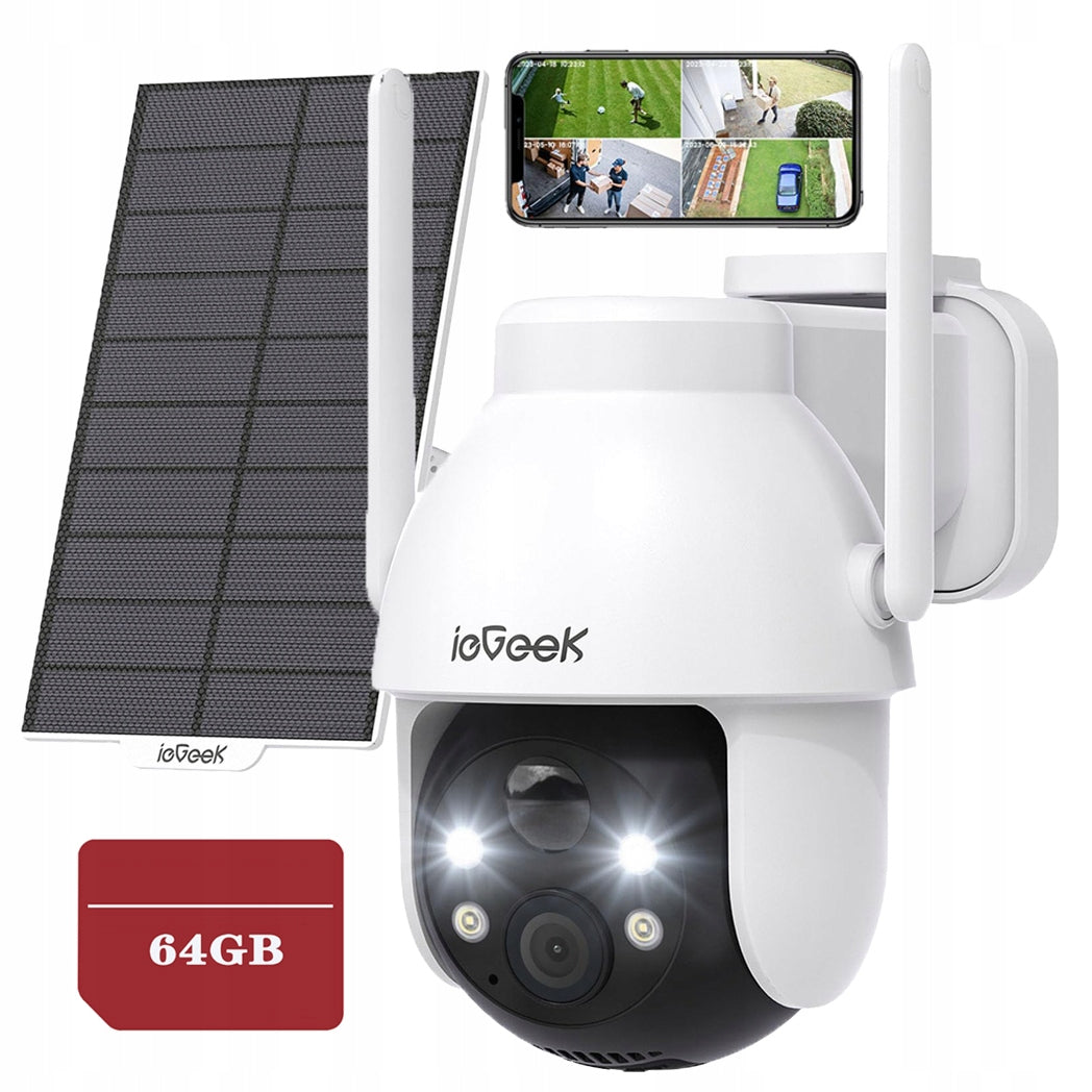 WIFI IP SMART CAMERA EXTERNAL ROTATING 3MPX 2K 4XZOOM FOR 64GB MONITORING