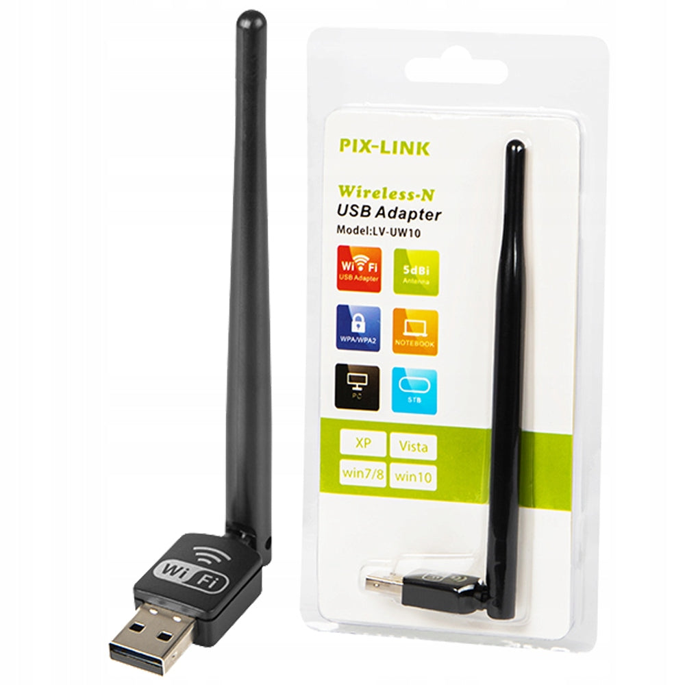 WIFI USB NETWORK CARD ADAPTER ANTENNA FOR DVB-T2 TUNER DECODER