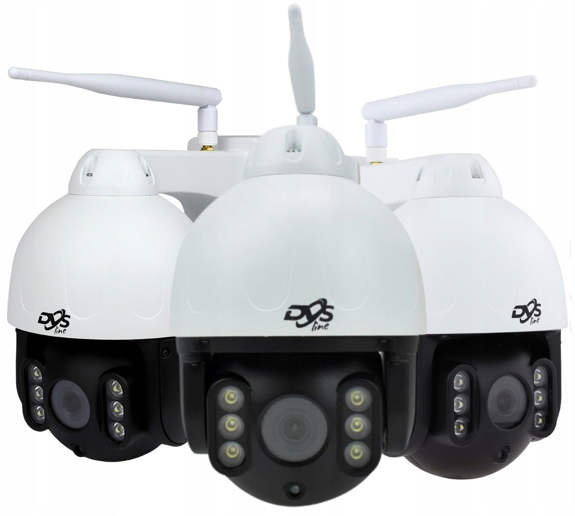 WIFI WIRELESS CAMERA KIT FOR MONITORING 2 ROTARY CAMERAS 5Mpx 1TB Packaging status original