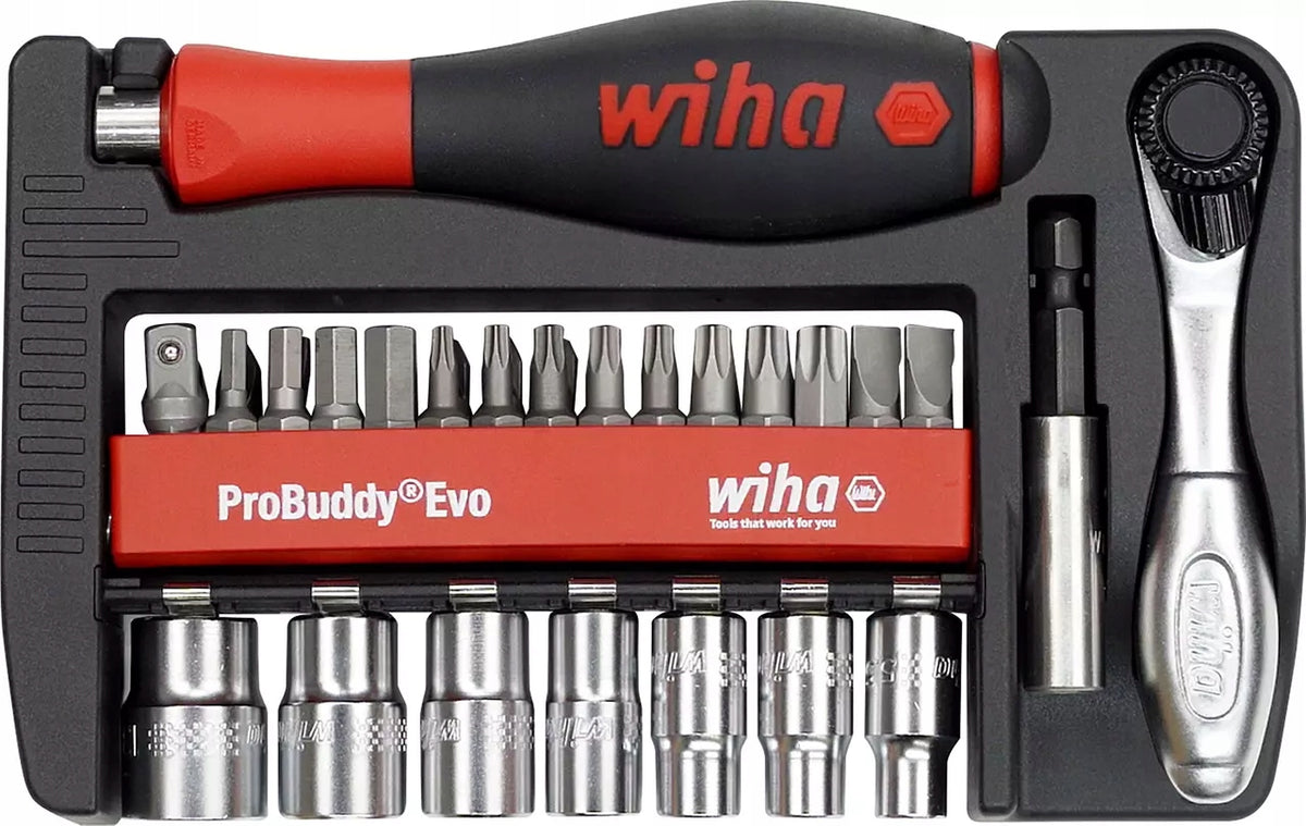WIHA ProBuddy Evo Bit and Socket Wrench Set -40 Parts 1/4'' 46960