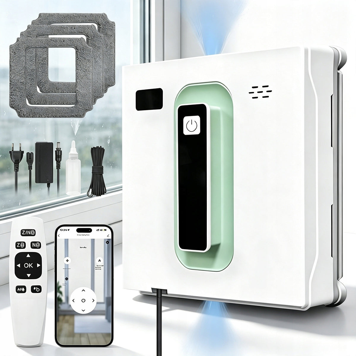 WINDOW CLEANING ROBOT AUTOMATIC AND MANUAL WINDOW ANGLE CLEANING MODE