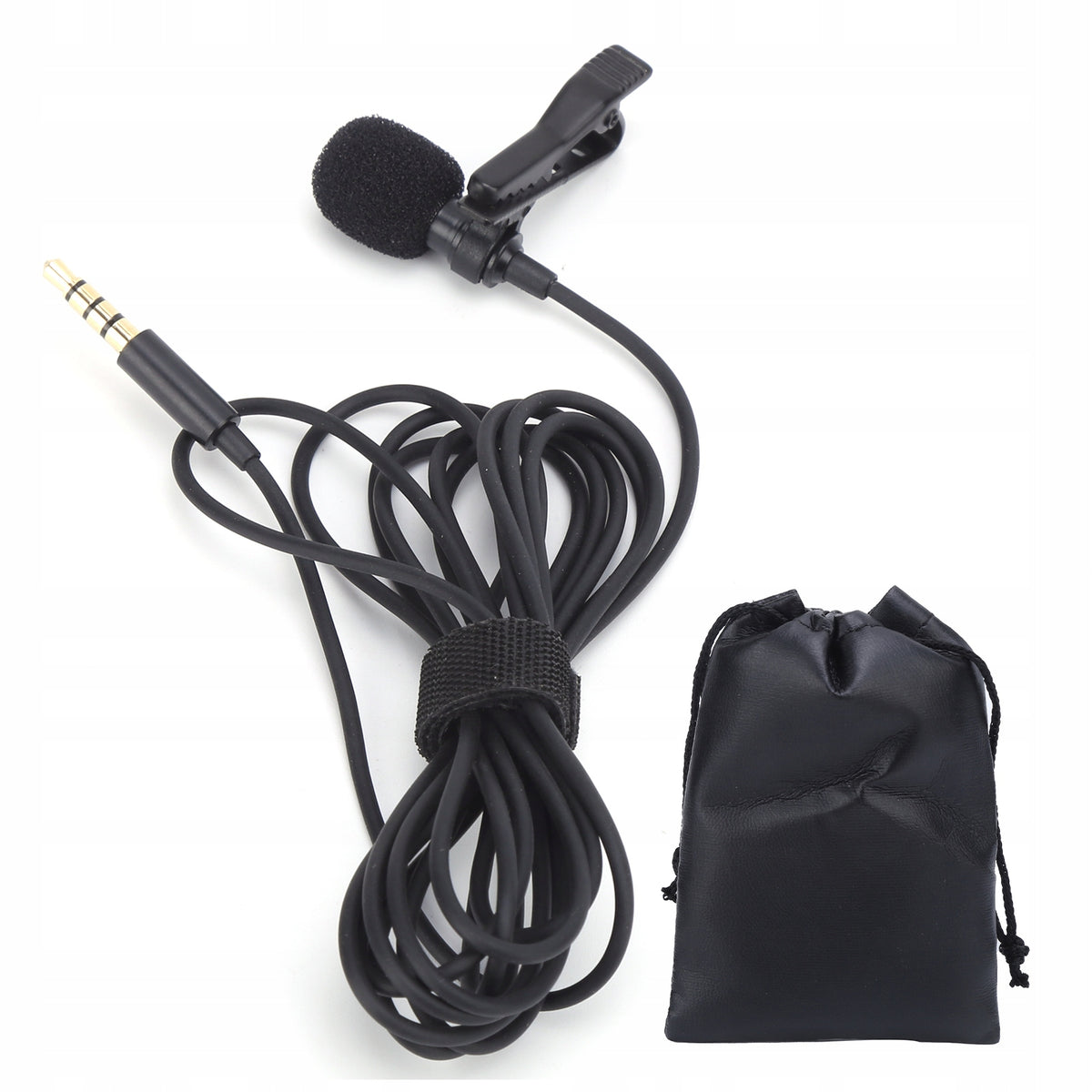 WIRED LAVALIER MICROPHONE CLIP ON LAP MINI PORTABLE C4